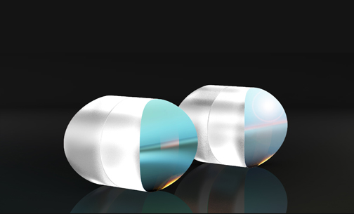 可见光柱面消色差透镜