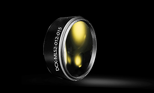 已安装氟化钙(CaF₂)双凸透镜